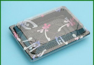 供應(yīng)一次性壽司盒餐盒水果包裝盒吸塑價(jià)格 廠家 圖片